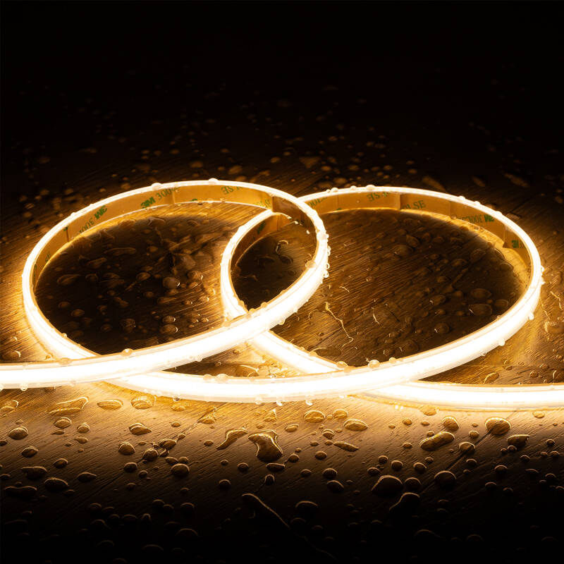 Afbeelding van LED-strip 220V COB Dimbaar Autogerectificeerd IP65 – 320 LED/m, 14W/m, 1120 lm/m, 10mm breed, Snijbaar per 25cm Op maat