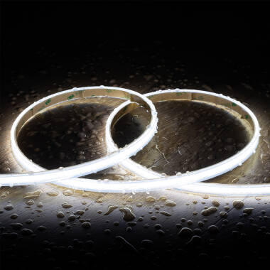 LED-Streifen Dimmbar 220V COB Selbstgleichrichtend 320 LED/m 14W/m 1120lm/m SLKN FLEX 10mm Schnitt 25cm IP65,1-25 Maßanfertigung