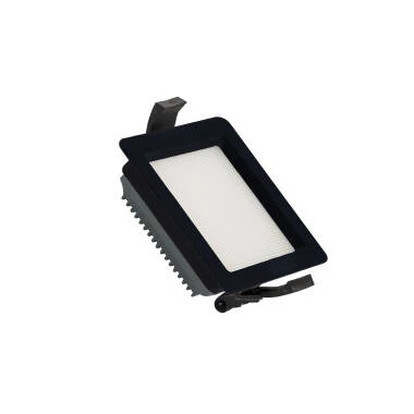 LED Downlight Einbaustrahler 10W Eckig SAMSUNG Aero 130lm/W Mikroprismatisch LIFUD Ausschnitt 85x85 mm Schwarz