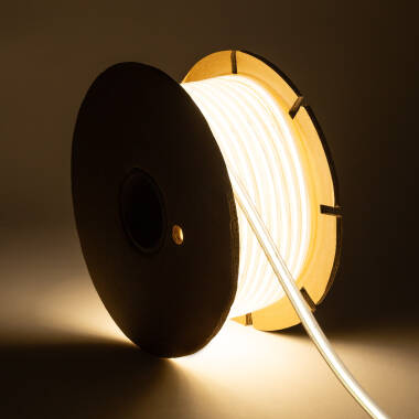 LED Pásek 220V COB Stmívatelný 320 LED/m ROLE 50m 14W/m 1120lm/m SILICONE FLEX Šířka 10mm Střih každých 25cm IP65