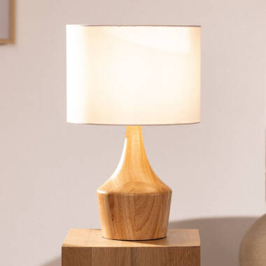 Tischlampe aus Holz Dabai