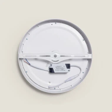 Immagine di Plafoniera LED 24W Circolare Metallo Ø300 mm Design Bianco