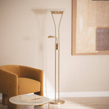 Stojací Lampa na Čtení Kovová Ethan