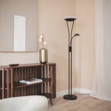 Lampa Podłogowa z Metalu i Lampką do Czytania Ethan