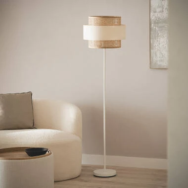 Lampadaire Métal et Tissu Amaia