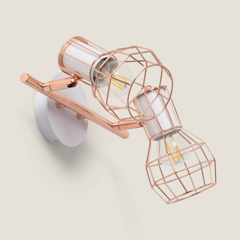 Image of Lada Aluminium Adjustable 2 Spotlight Ceiling Lamp Image of Lada Aluminium Adjustable 2 Spotlight Ceiling Lamp