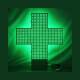Image de Croix Pharmacie LED Vert Extérieur Double Écran avec Télécommande