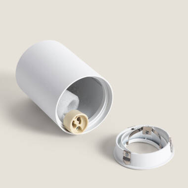 Bild von Deckenleuchte Aluminium Quarz Weiss