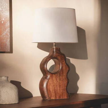 LED Tischlampe aus Holz Hunar V ILUZZIA