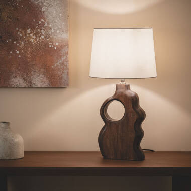 Afbeelding van Tafellamp Hout  Hunar V ILUZZIA