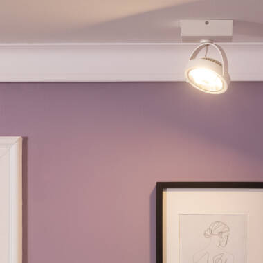 Oprawa LED 15W CREE Natynkowa Nastawna AR111 15W Ściemnialna Biała