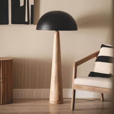 Lampada da Terra Legno Kuttala
