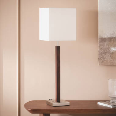 Stolní Lampa ze Dřeva a Kovu Lizza