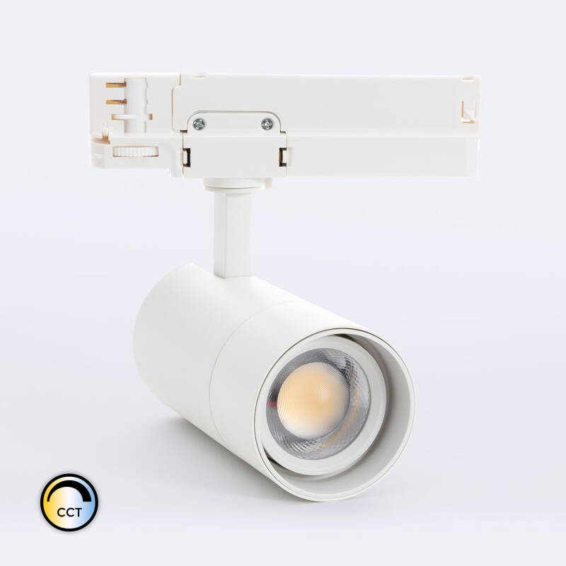 DOITOOL Faretto A Binario LED Per Interni 35W, Proiettore Orientabile Parete/Soffitto, Luce Calda 86-256V, Bianco Plastica