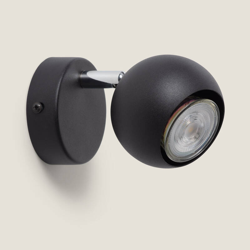 Afbeelding van Wandlamp  Aluminium Verstelbaar  1 Spot Zwart Ates 