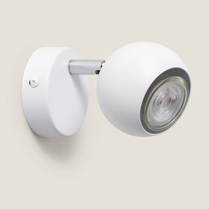 Image of Ates Aluminium Adjustable 1 Spot Wall Lamp Black