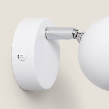 Image of Ates Aluminium Adjustable 1 Spot Wall Lamp Black
