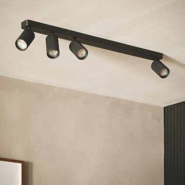 Lampada da Soffitto Alluminio Breixo 4 Faretti