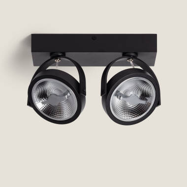 Image de Spot LED 30W CREE en Saillie Orientable AR111 Dimmable Noir Image de Spot LED 30W CREE en Saillie Orientable AR111 Dimmable Noir