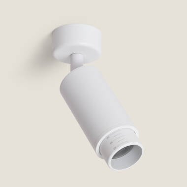 Agata Ceiling Mounted Aluminium Multi-angle 10-50º Spotlight GU10 Bulb Lampholder