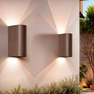 Wandlamp Outdoor LED 10W Aluminium Dubbelzijdige Verlichtings CCT Selecteerbaar Oscilum Round