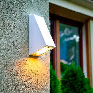 Rusafa Metal & Glass Outdoor Wall Light