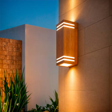 Applique da parete per Esterni Alluminio Doppia Luce Minol