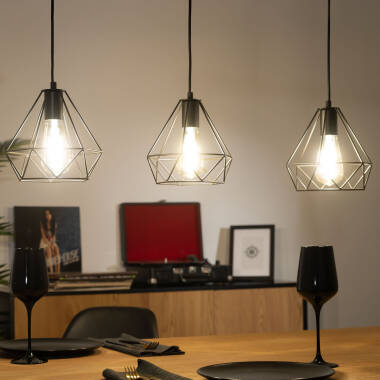 Image de Suspension Métal Sardo 3 Spots Image de Suspension Métal Sardo 3 Spots