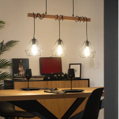 Image de Suspension Métal Sardo 3 Spots Image de Suspension Métal Sardo 3 Spots