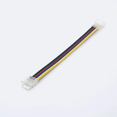 Connecteur Ruban LED 24 V RGB+CCT SMD Largeur 10 mm IP20 Double avec Câble