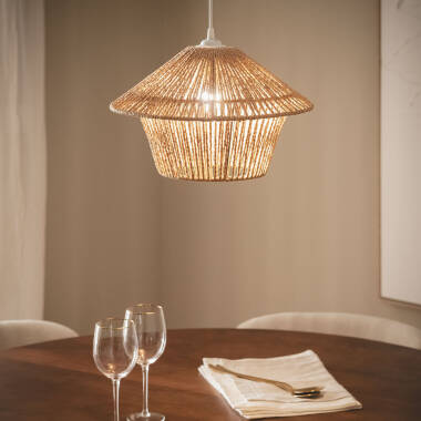 Bild von Pendelleuchte aus Naturfasern Ilai