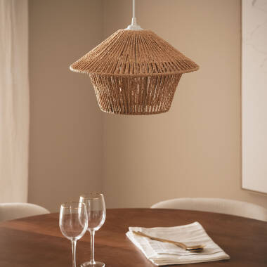 Bild von Pendelleuchte aus Naturfasern Ilai