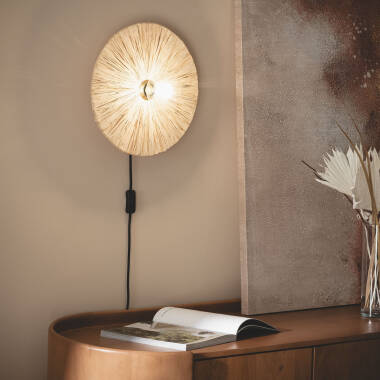 Bild von Wandleuchte Rafia Kanga