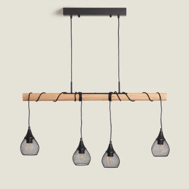 Suspension  Bois et Aluminium Monah