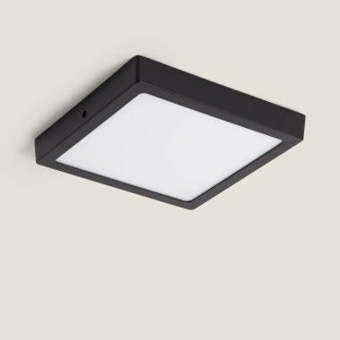 Plafoniera LED 18W Quadrata Alluminio 210x210 mm Slim CCT Selezionabile Galán SwitchDimm