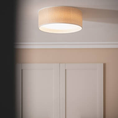 Bild von Runde LED-Deckenleuchte Rattan Ø360 Rufus