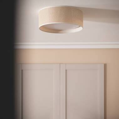 Bild von Runde LED-Deckenleuchte Rattan Ø360 Rufus