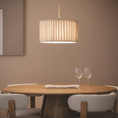 Image of Petrina Fabric Pendant Lamp