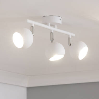 Plafondlamp Aluminium Verstelbaar met 3 Spots Ates