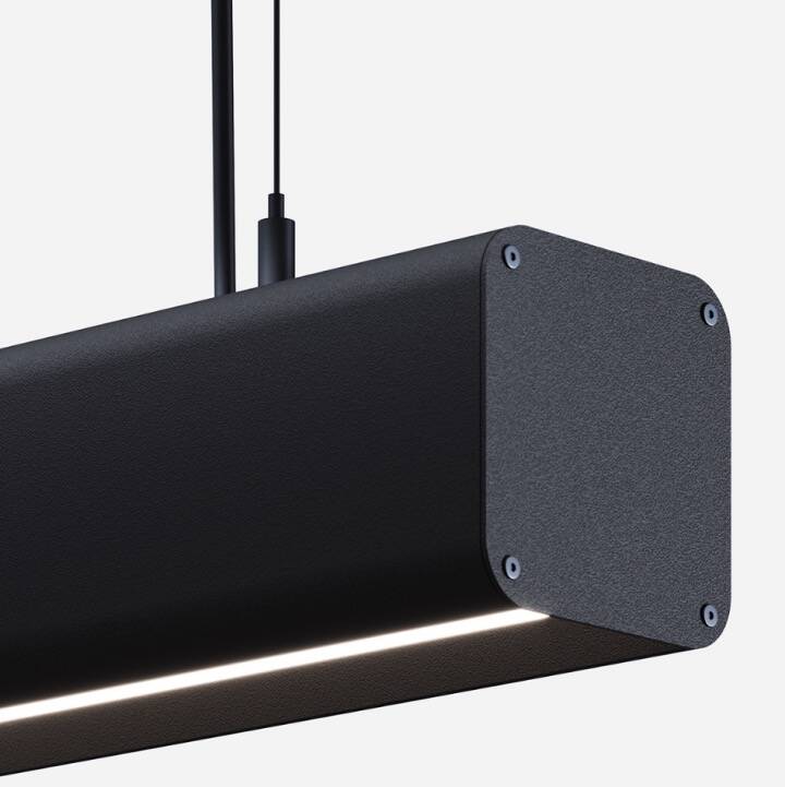 Image de Suspension Linéaire LED 42W Aluminium CCT Éclairage Double Face Funky Sly