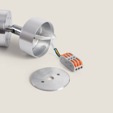 Bild von Strahler-Lampenfassung Aluminium für GU10 Glühbirnen Quartz