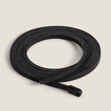 Plochý Elektrický Kabel pro Guirlandy na Míru Černý