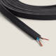 Image de Câble Électrique Plat pour Guirlandes sur Mesure Noir 