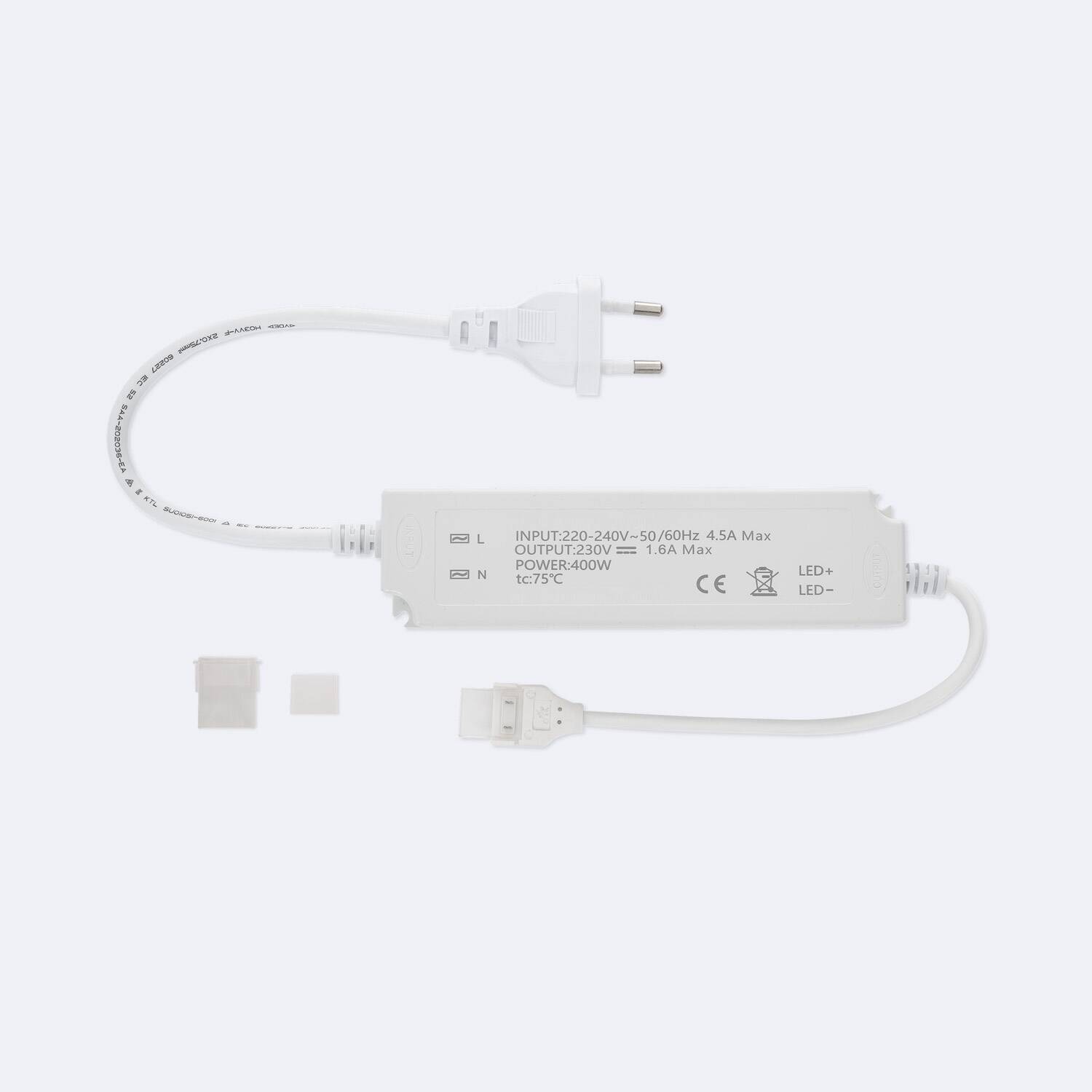 Driver Flicker Free do Taśm LED Samoregulujących 220V AC COB SILICONE FLEX Szerokość 10mm Monocolor - widok 2