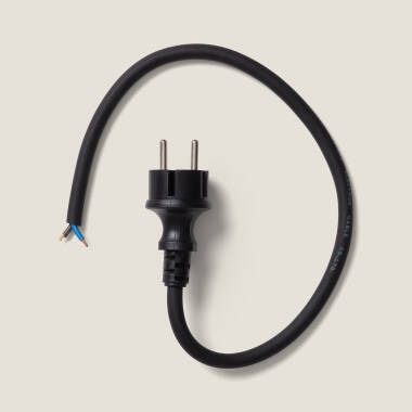 Cavo connettore Elettrico Maschio a 2x1,5mm Nero