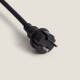 Image de Connecteur d'Alimentation pour Câble Plat Noir de Guirlandes 