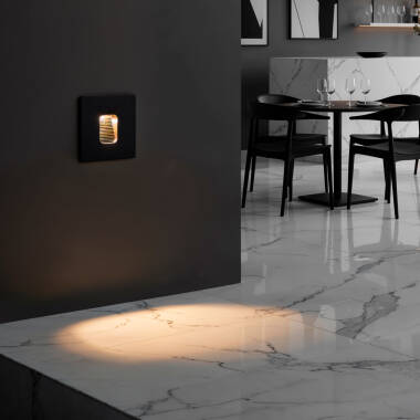 Bild von LED Außenleuchte 2W Unterputz Wandmontage Quadratisch Olite