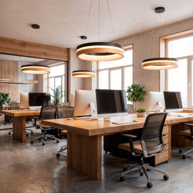 Bild von Pendelleuchte Stahl Dazala