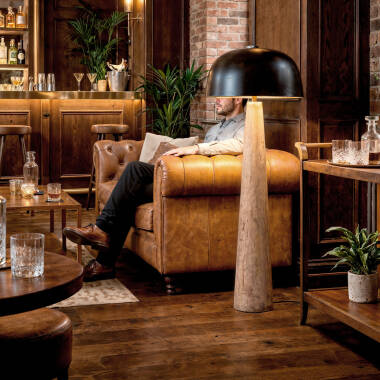 Afbeelding van Staande lamp van Hout Nagama