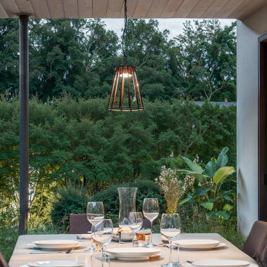 Bild von LED Pendelleuchte Außen 6W Aluminium Bradda